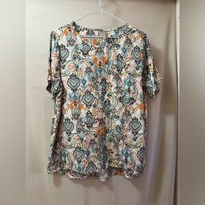 ⚫️ BOGO Soya Concept Multicolor Paisley Print Women's Top bohemian chic medium